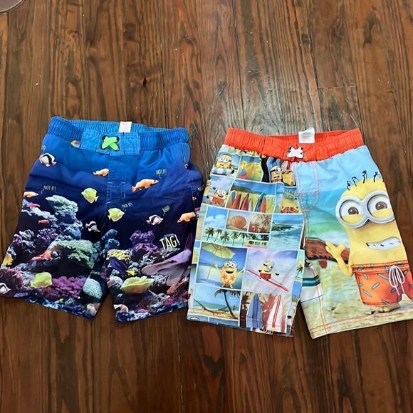 COPY - Boys size S swim trunks. Cat and Jack and Despicable Me. - Picture 1 of 5
